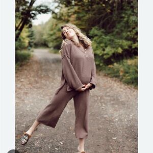 Free People Hailee Sweater and Pants Set